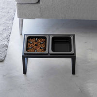 Slow Feeder Pet Bowl - Steel + Ceramic