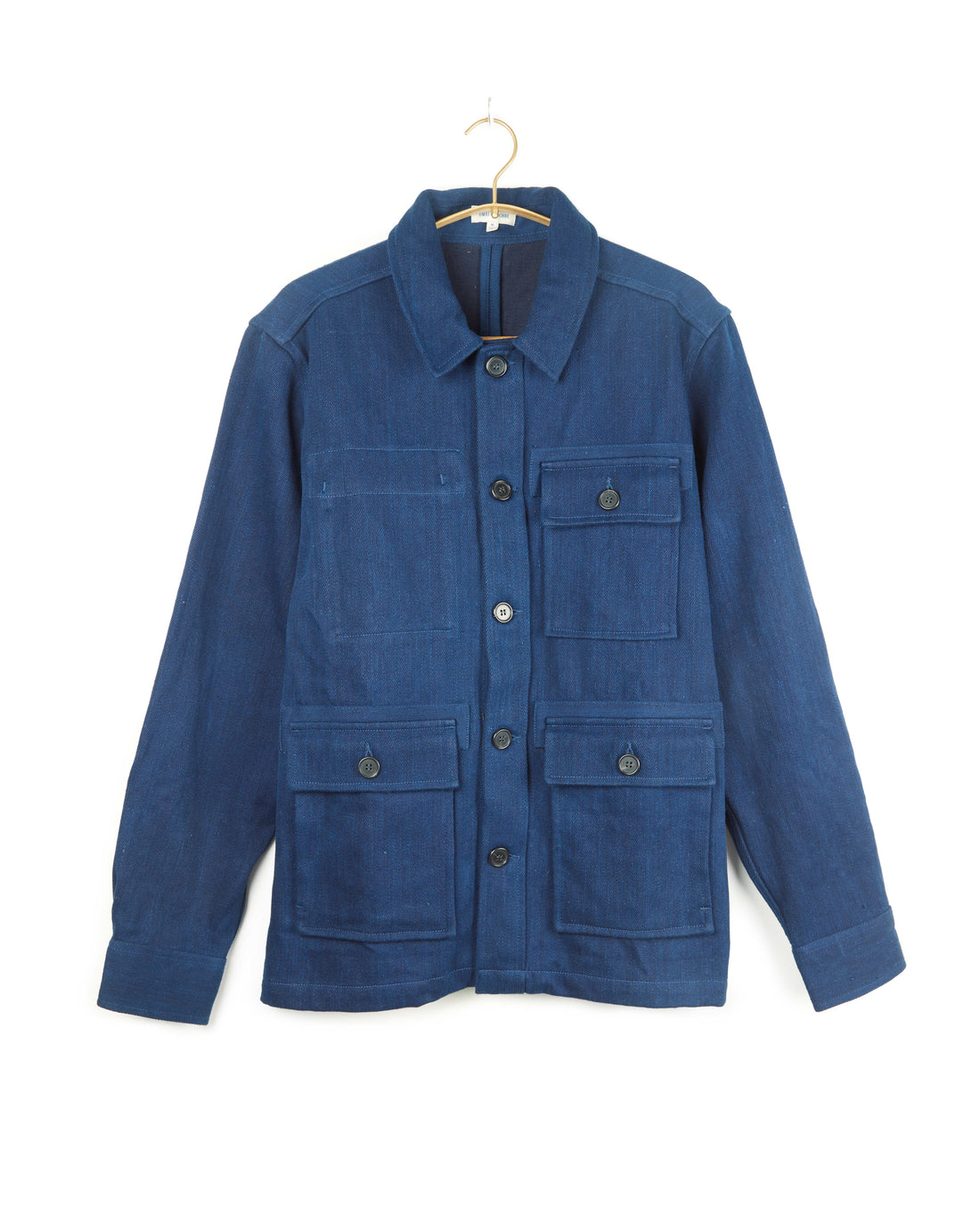 Akash Chore Coat Cotton Denim in Indigo