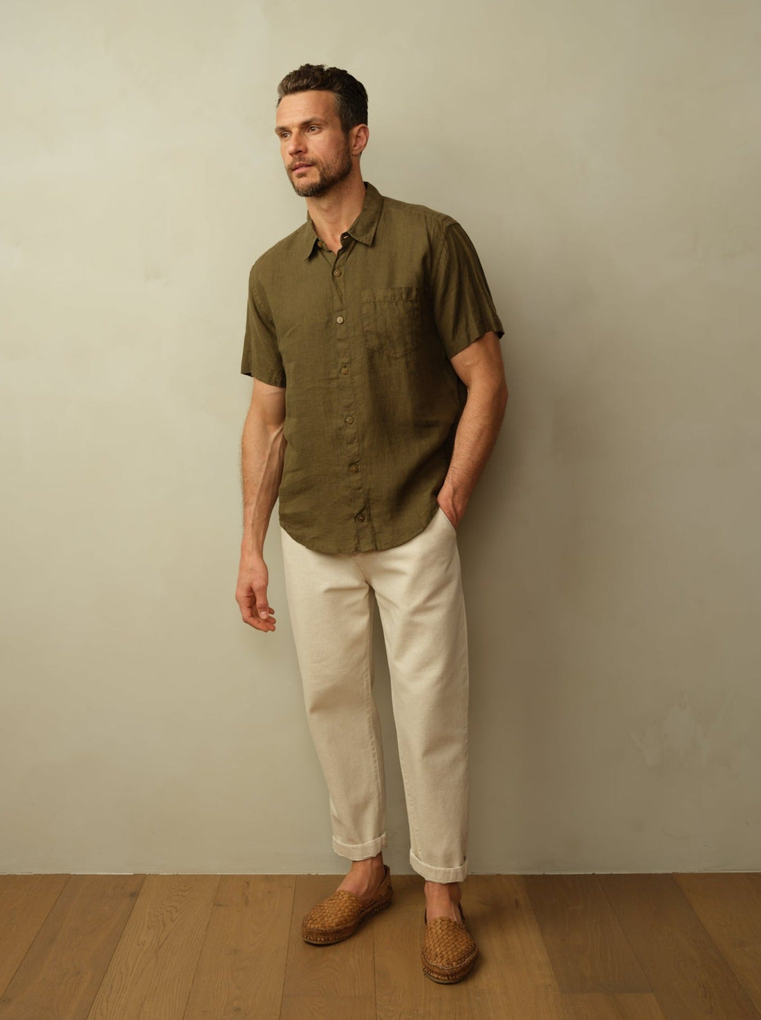 Men's Hudson Shirt in Garment Dyed Linen