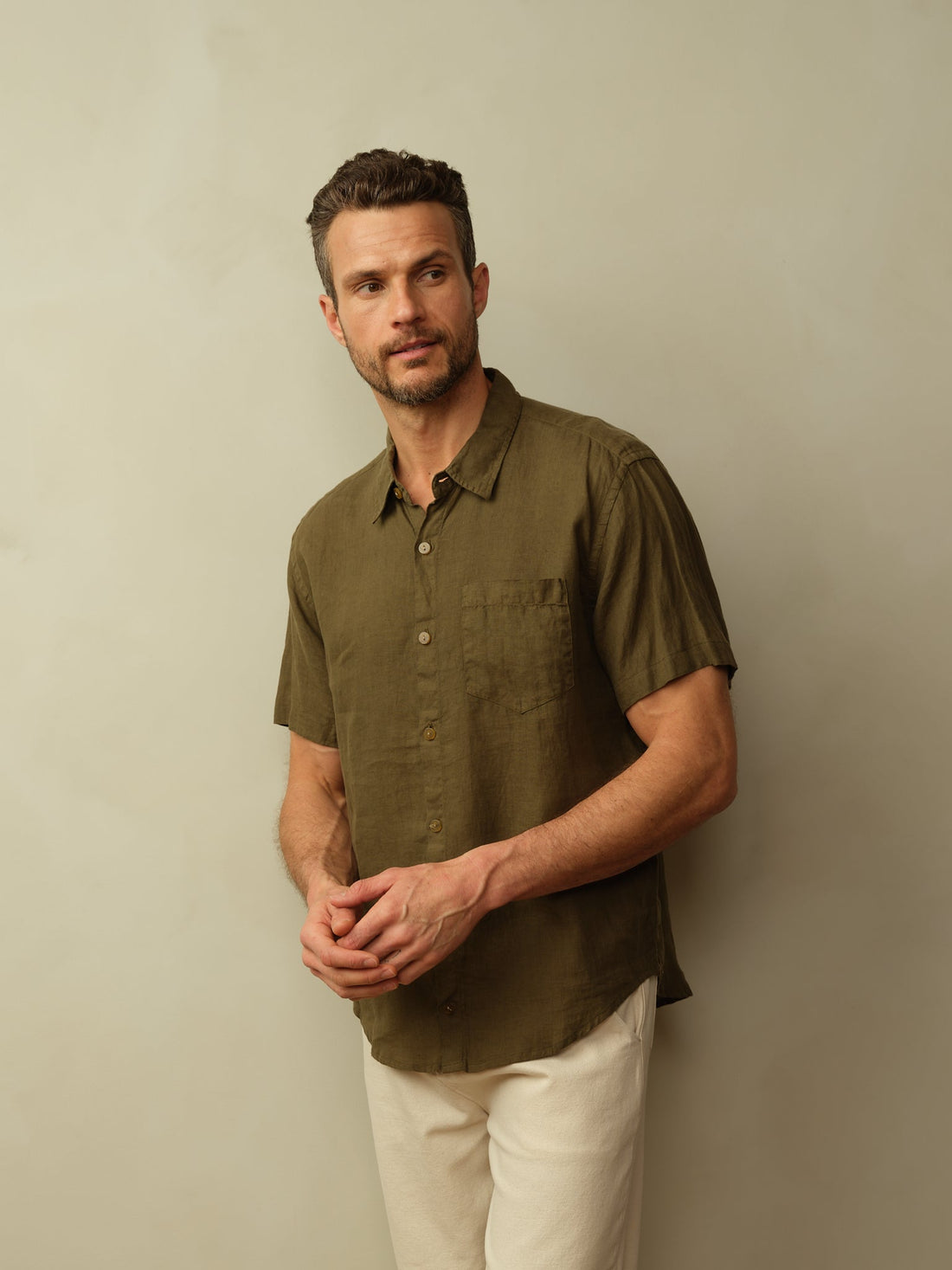 Men's Hudson Shirt in Garment Dyed Linen