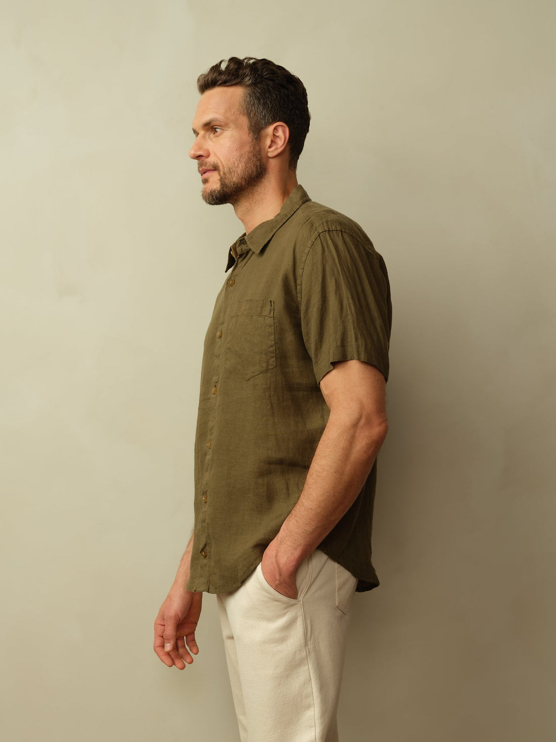 Men's Hudson Shirt in Garment Dyed Linen