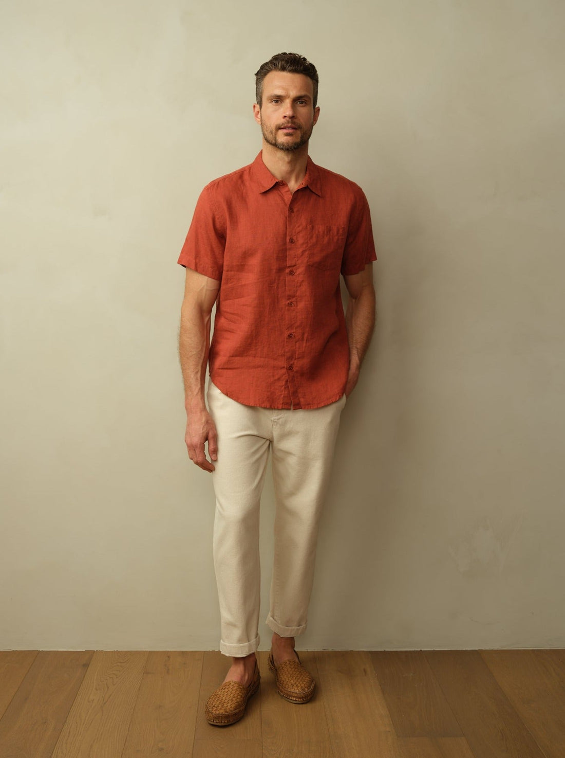 Men's Hudson Shirt in Garment Dyed Linen
