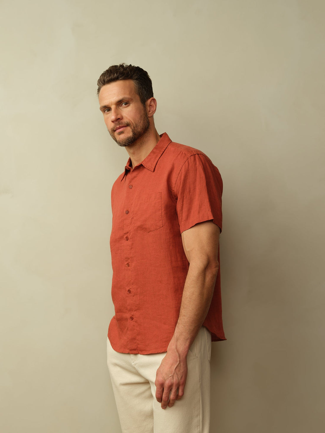 Men's Hudson Shirt in Garment Dyed Linen