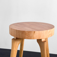 Side Table with End Grain Round Top