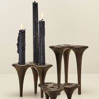 Stake Bronze Candlesticks