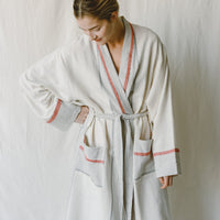 Ivory Cherry Tribeca Long Bathrobe