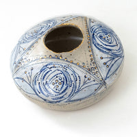 Delphine Shallow Vase with Gold