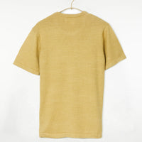 Azad S/S Pocket Flat Knitted Tee Yellow