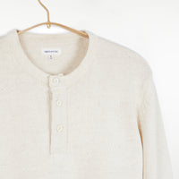 Bandhu Henley Flat Knit Sweater Kora