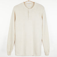 Bandhu Henley Flat Knit Sweater Kora
