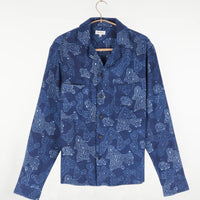 Kinnaur Overshirt Topography Indigo