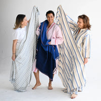 Blue Thin Stripe Cape Towel
