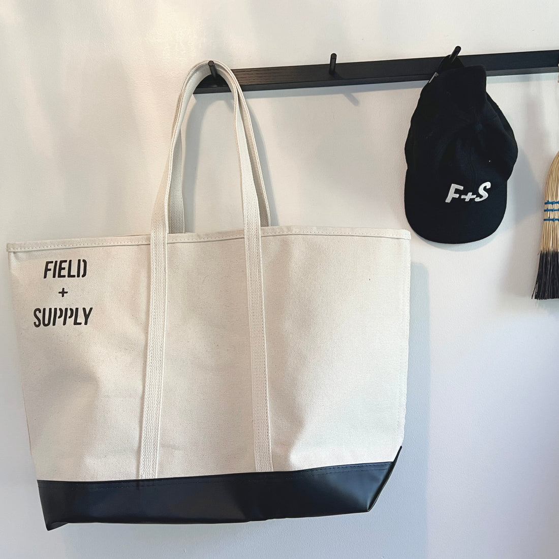 F+S Large Canvas Tote Bag