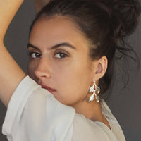 Dyad Two Tier Earrings - Silver