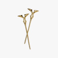 Slide Hair Stick - Yellow Bronze