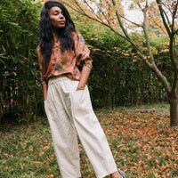 Devika Peasant Top in Leaf