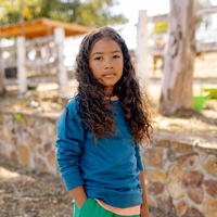 Stevie Raglan Sweatshirt - Peacock Blue