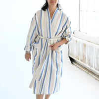 Blue Ivory Montauk Long Bathrobe
