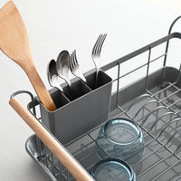 Dish Rack - Steel + Wood