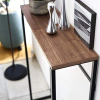 Narrow Entryway Console Table (32" H) - Steel