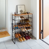 Six-Tier Shoe Rack (34" H) - Steel