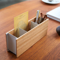Desk Organizer - Small - Steel + Wood