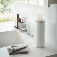 Round Tissue Case - Steel + Wood