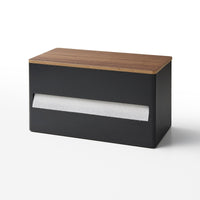 Paper Towel Dispenser - Steel + Wood