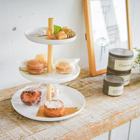 Serving Stand - Steel + Wood