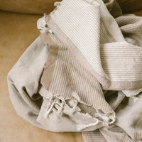 Ivory Caramel Tribeca Towel