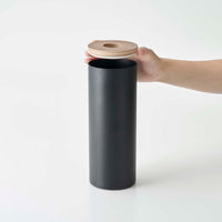 Round Tissue Case - Steel + Wood