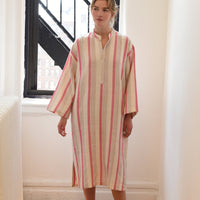 Pink Ivory Montauk Long Sleeve Maxi Kaftan