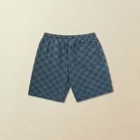 Wharf Short in Patchwork Denim