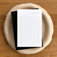 List Pad: Grey/Green