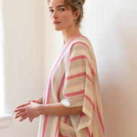 Pink Ivory Montauk V-Neck Kaftan