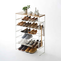 Six-Tier Shoe Rack (34" H) - Steel