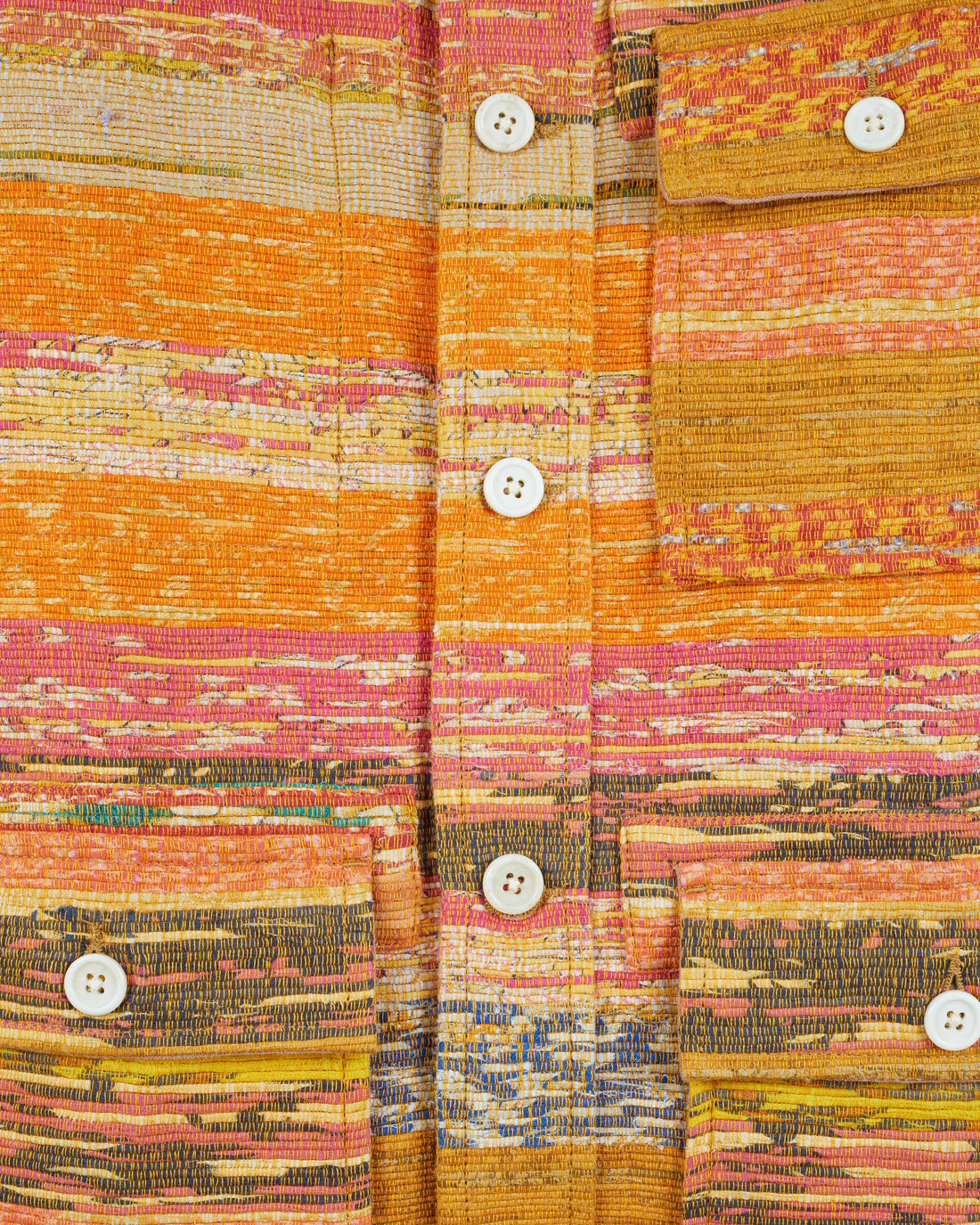 Akash Chore Coat in Khes Multi Stripe Marigold