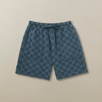 Wharf Short in Patchwork Denim