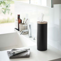 Round Tissue Case - Steel + Wood
