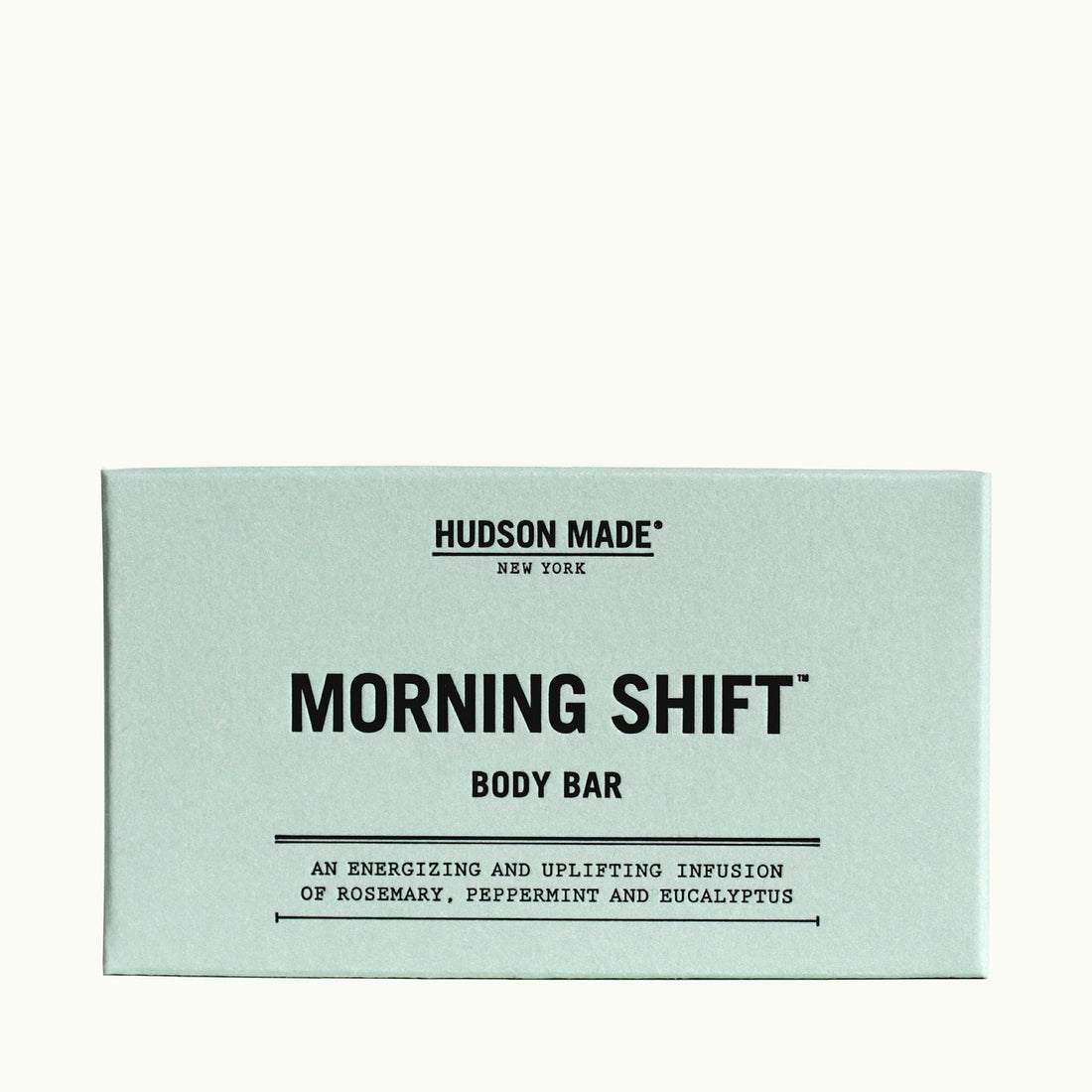 Hudson Made Morning Shift Energizing and Uplifting Body Bar of Rosemary, Peppermint, and Eucalyptus