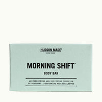 Hudson Made Morning Shift Energizing and Uplifting Body Bar of Rosemary, Peppermint, and Eucalyptus