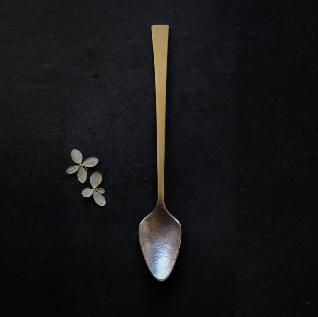 Brass and Tin Tea Spoon