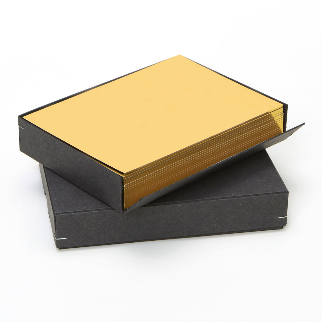 Notecard Set: Yellow with Gold edges