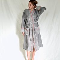 charcoal tribeca long bathrobe