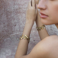 Dyad Link Bracelet - Yellow Bronze