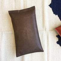 Leather Lumbar Pillow