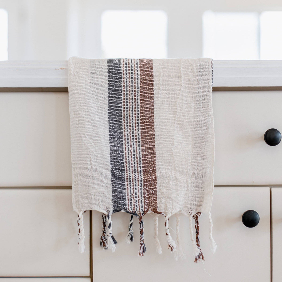 Grey Stripe Tribeca Hand Towel