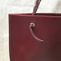 Keir Braided Tote Oxblood