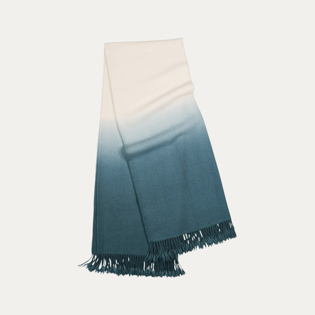 Dip-Dyed Throw