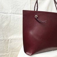 Keir Braided Tote Oxblood